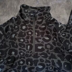 Lululemon Leopard Print half zip up